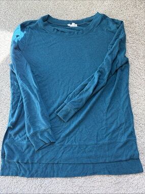 LOFT Teal Lounge Knit Top